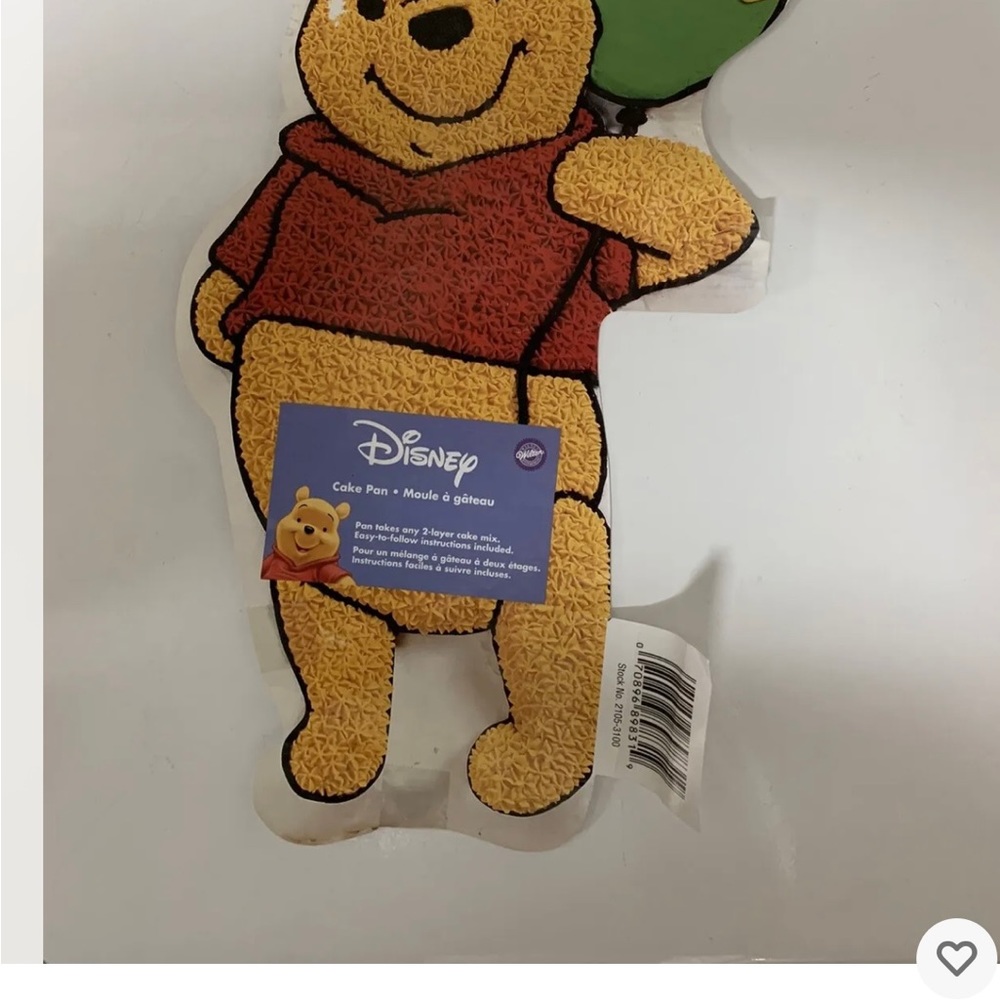 Wilton Retired Cake Pan Winnie The Pooh W/Balloons